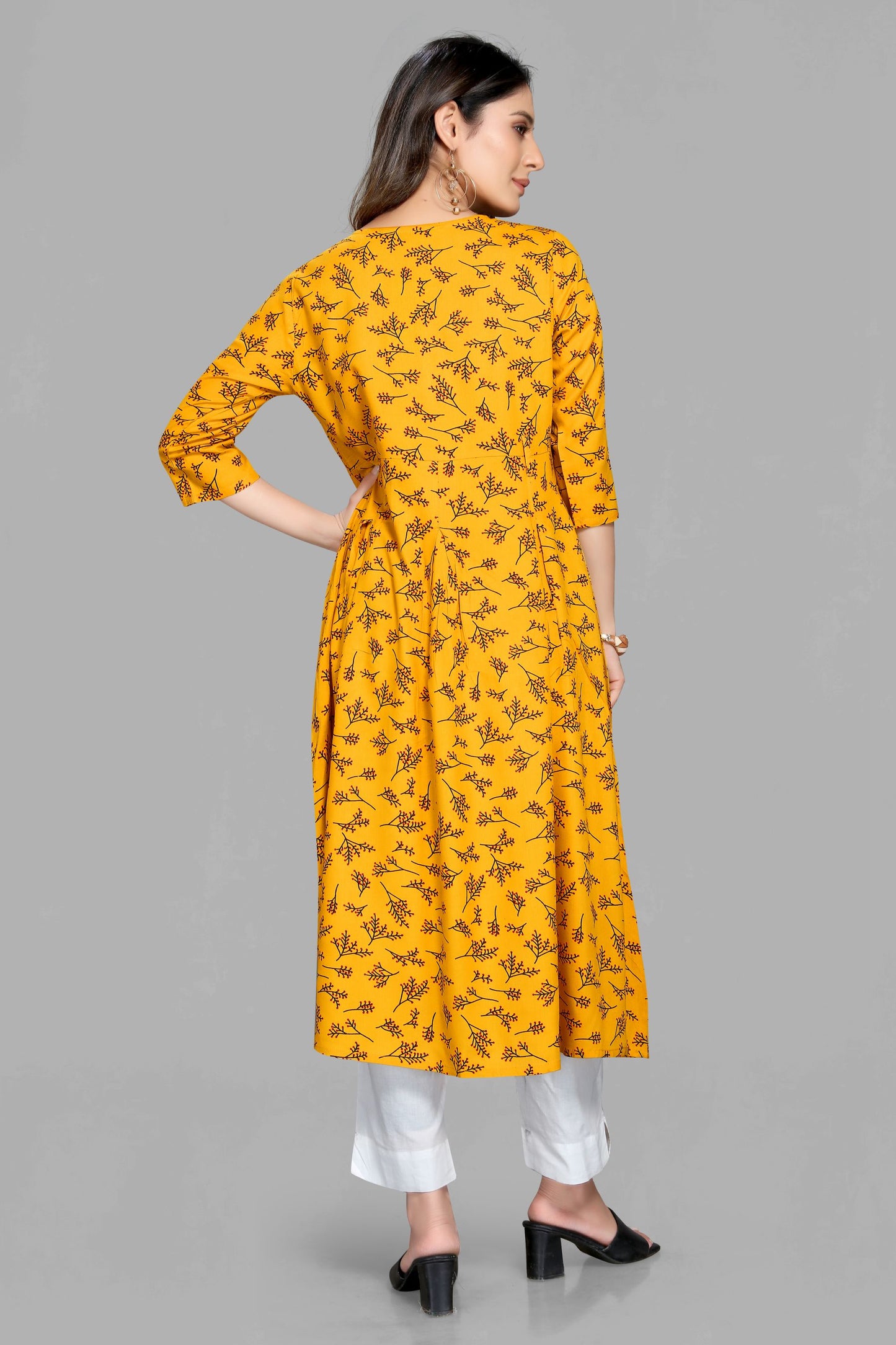 Musterd Printed Rayon Kurti