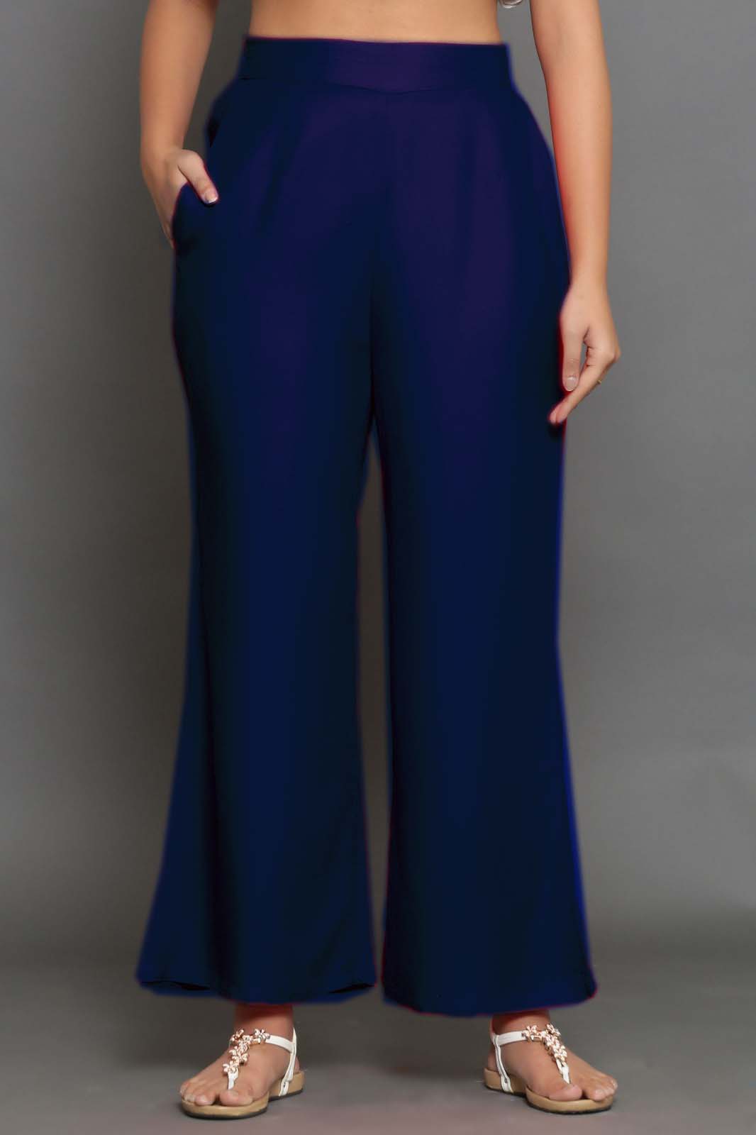 Navy Blue Palazzo Pant