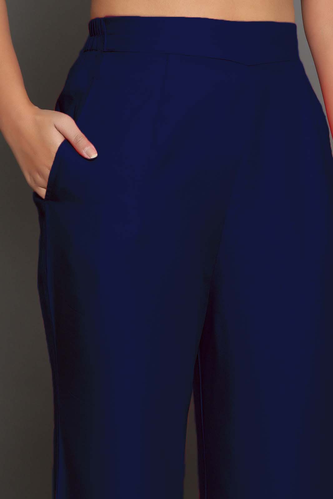 Navy Blue Palazzo Pant