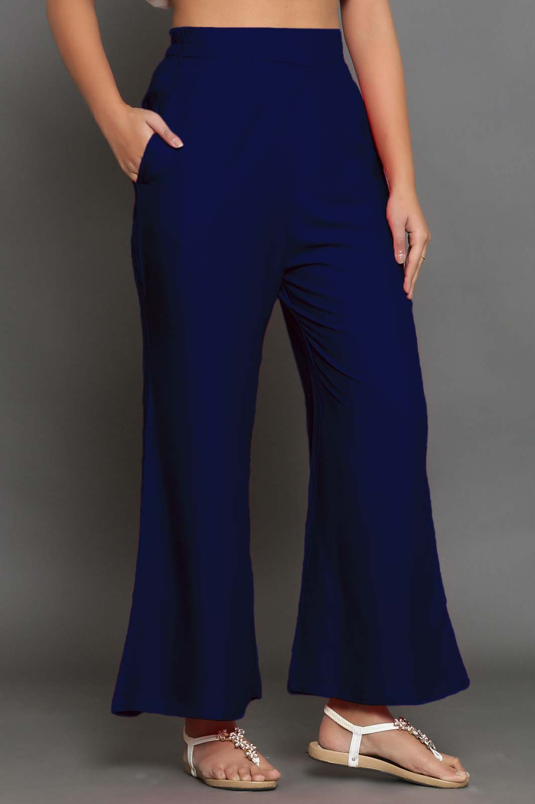 Navy Blue Palazzo Pant