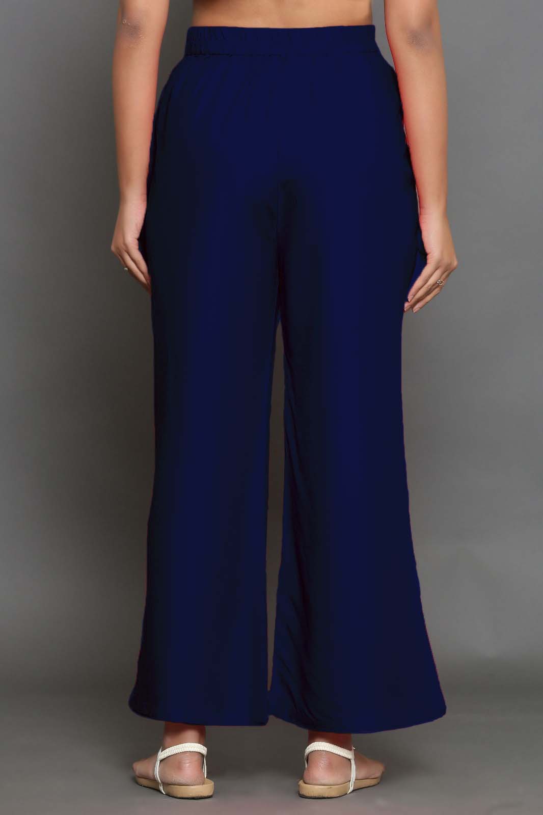 Navy Blue Palazzo Pant