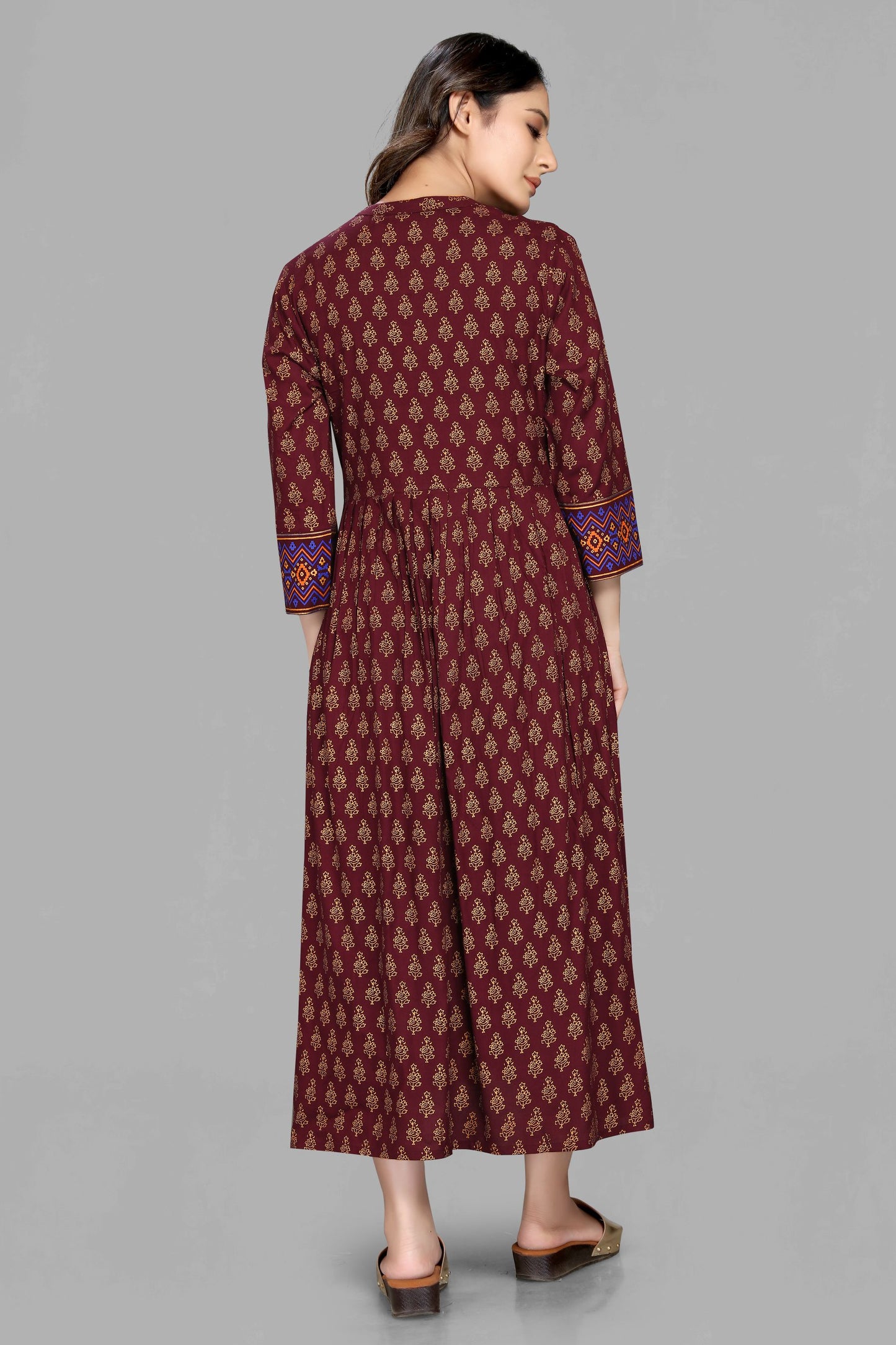 Brown Maternity Kurta