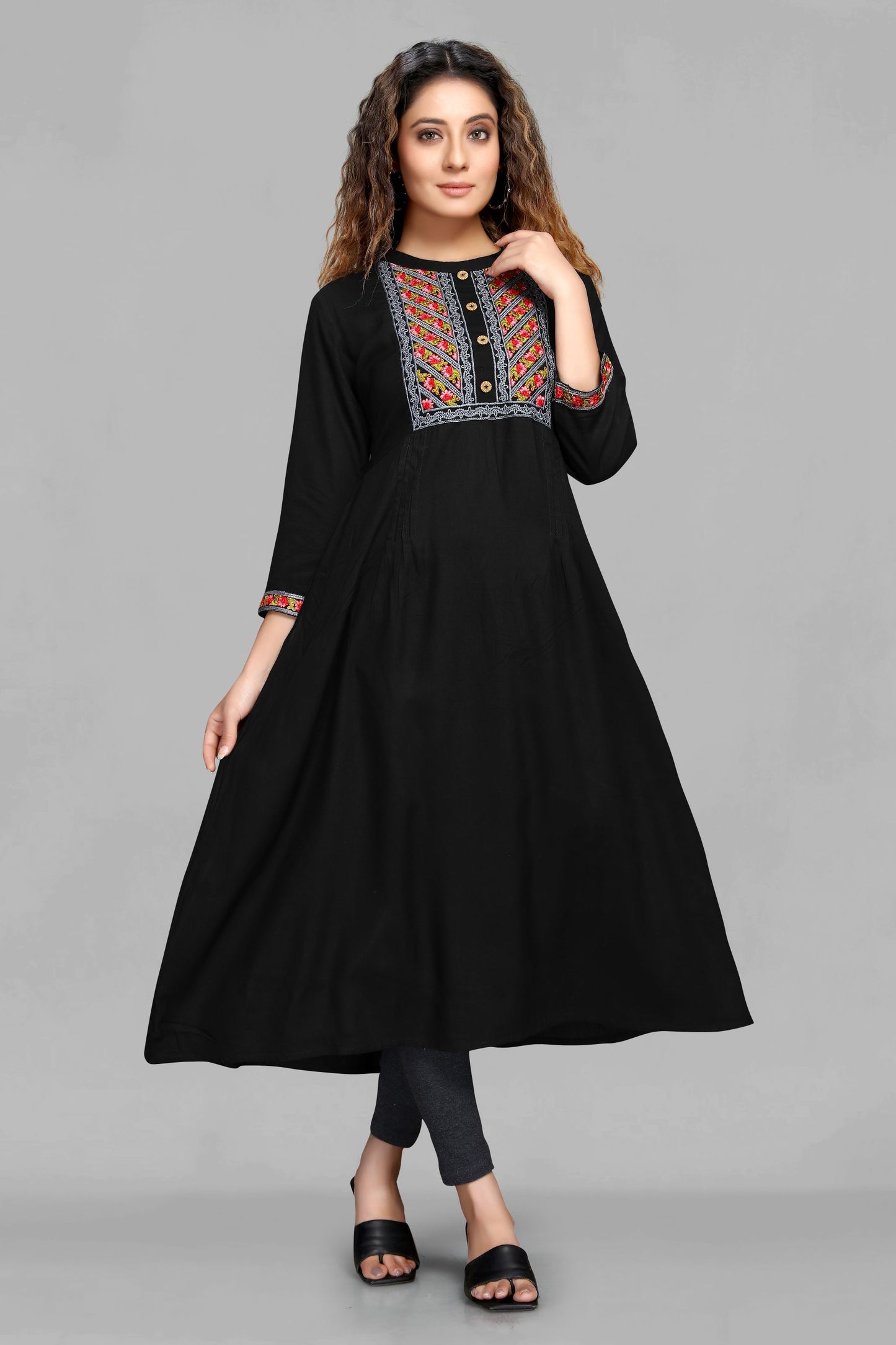 Black Anarkali Kurti