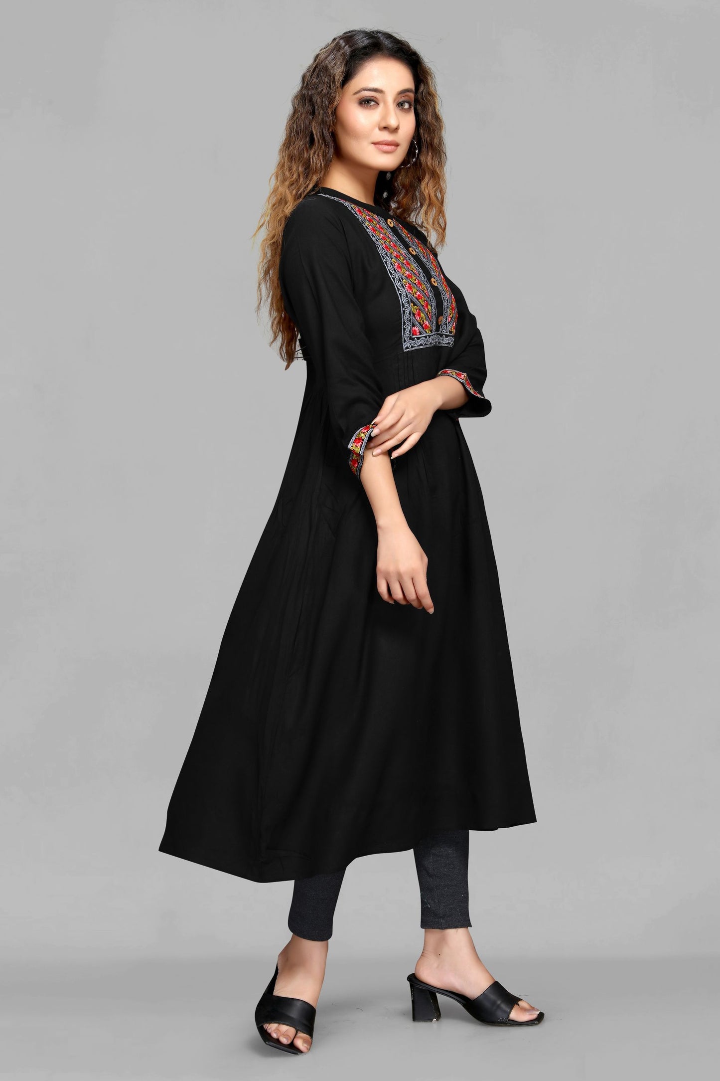 Black Anarkali Kurti