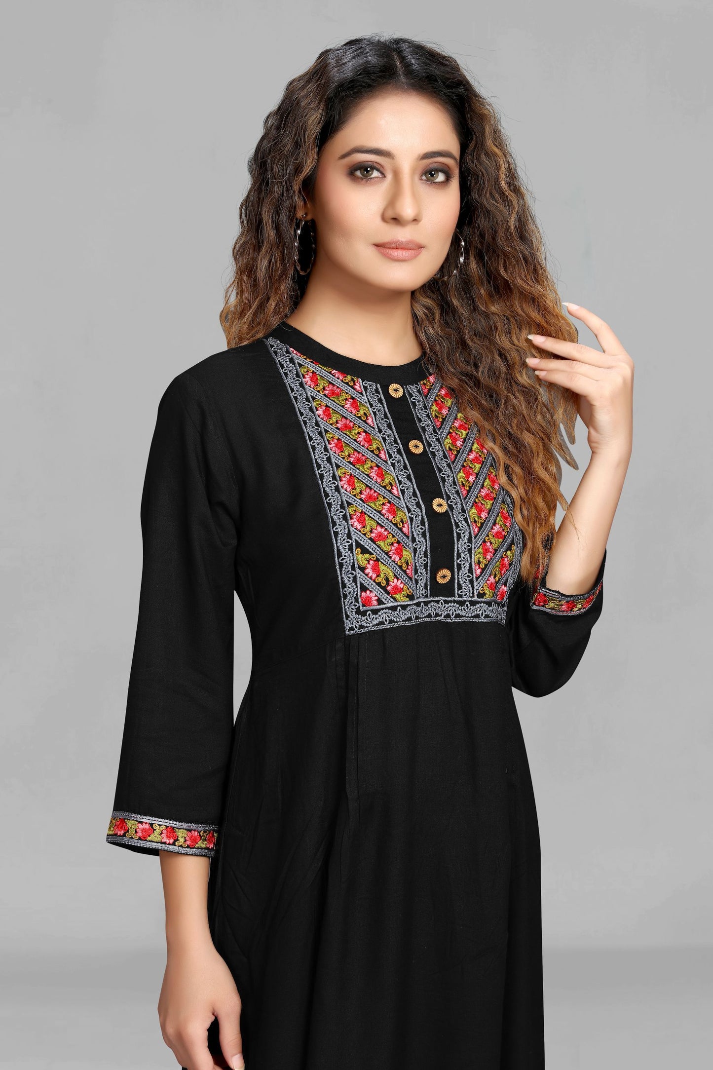 Black Anarkali Kurti