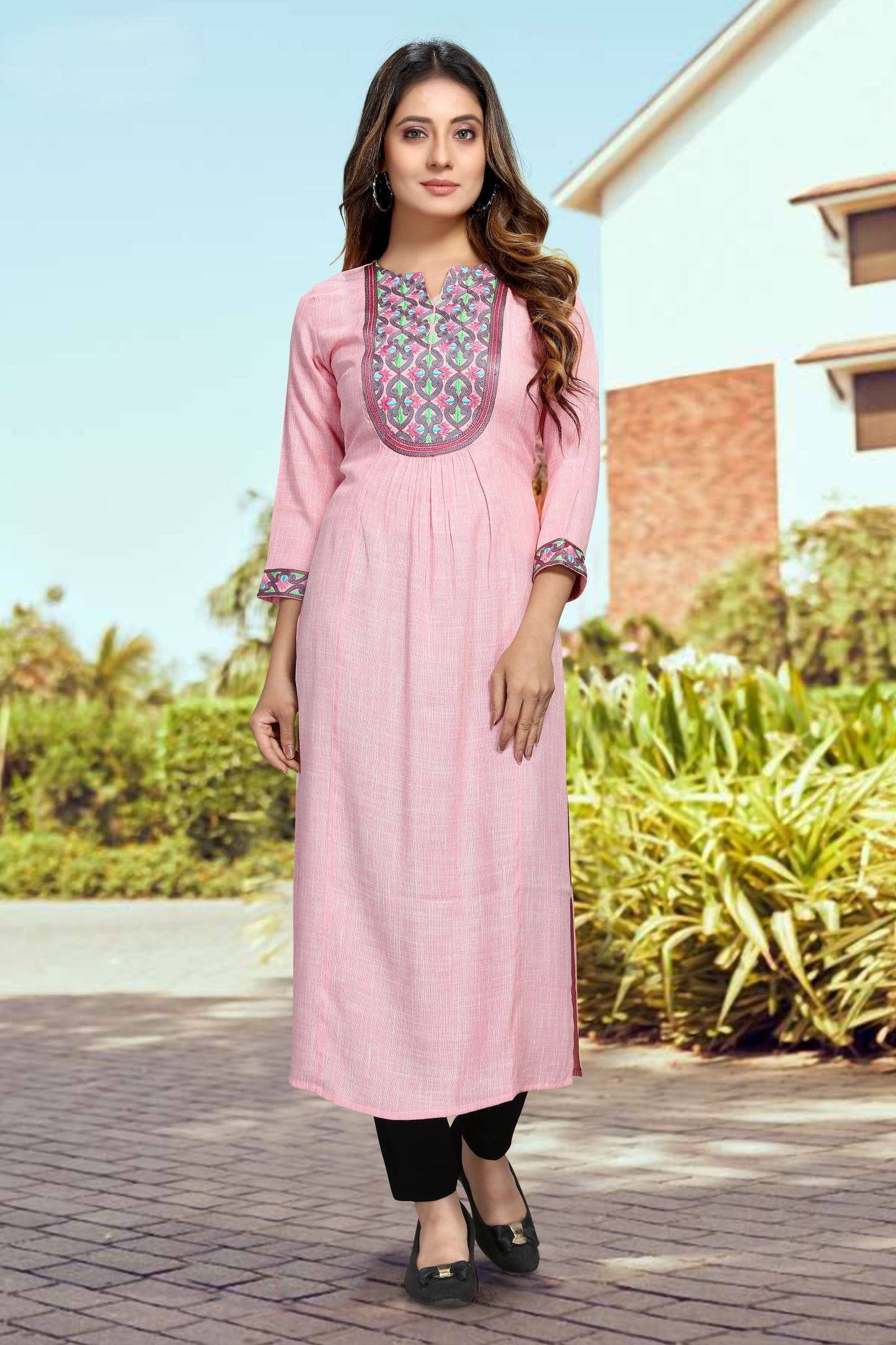 Pink Color Kurti