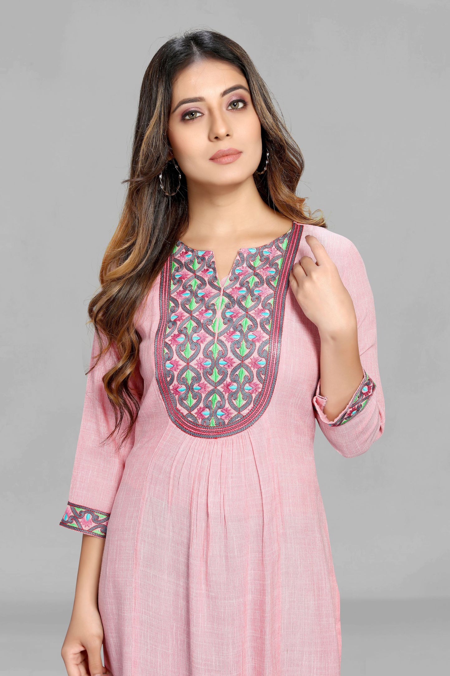 Pink Color Kurti