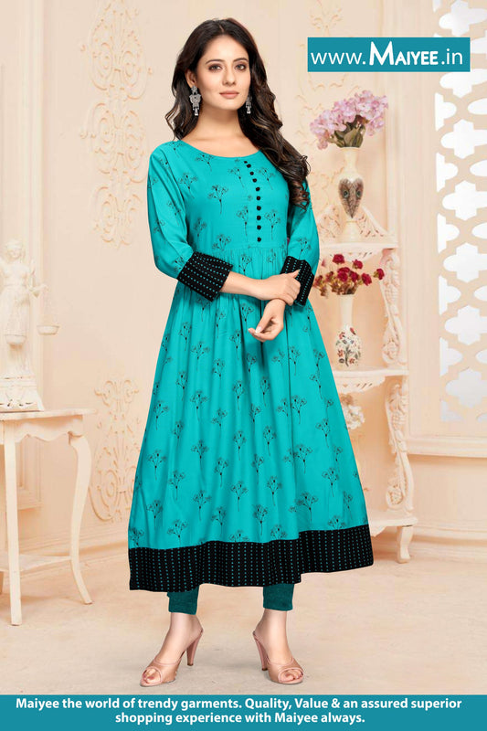 Rama Color Rayon Print Kurti