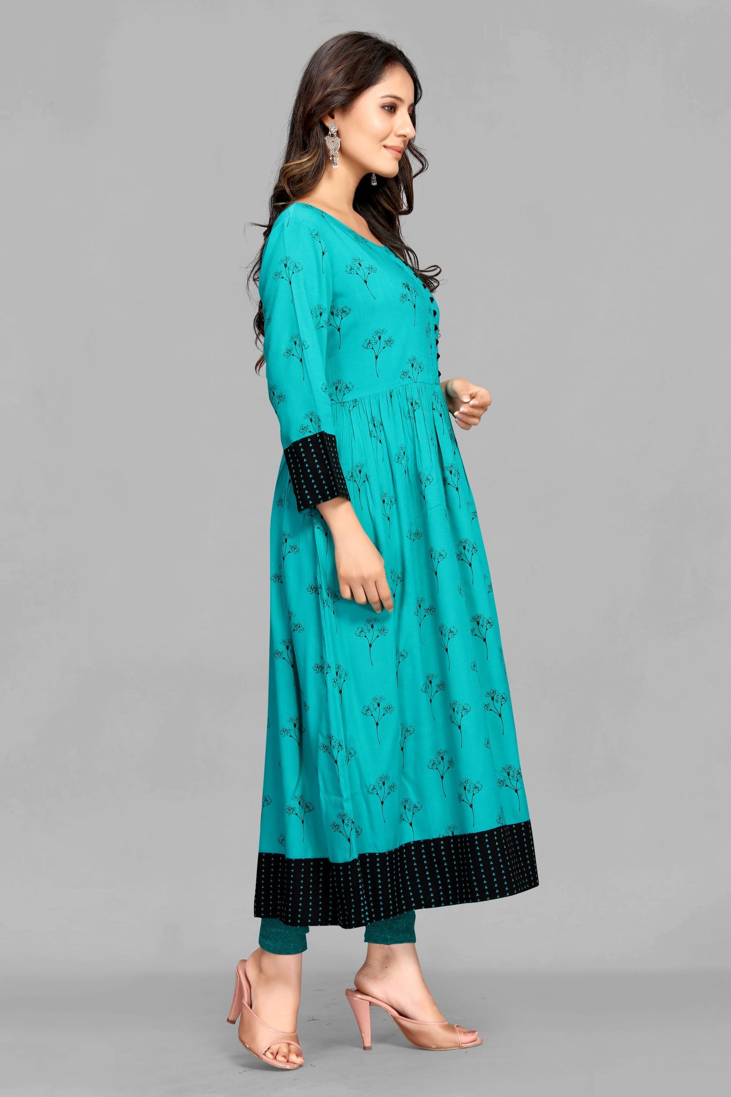 Rama Color Rayon Print Kurti