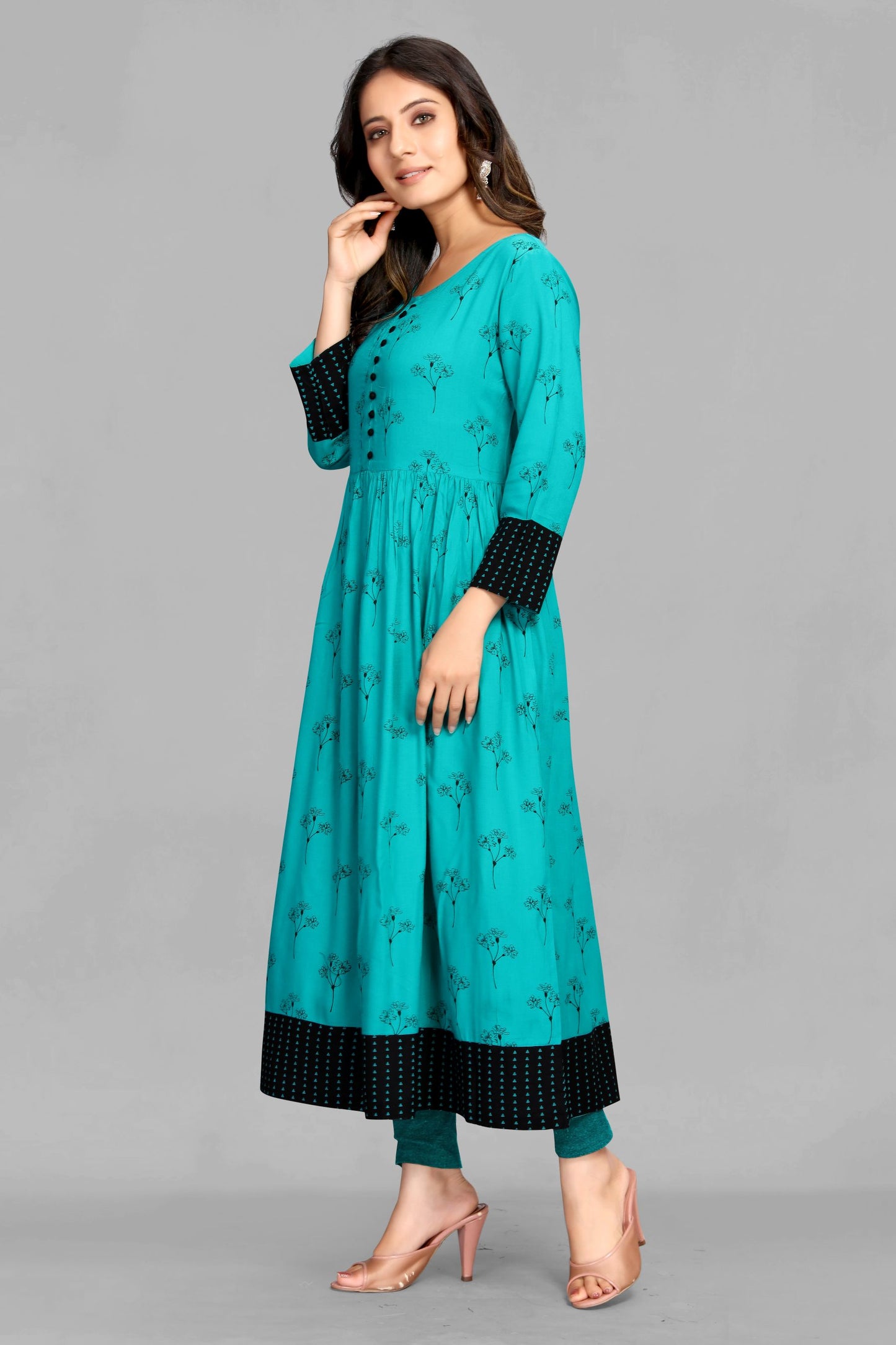 Rama Color Rayon Print Kurti