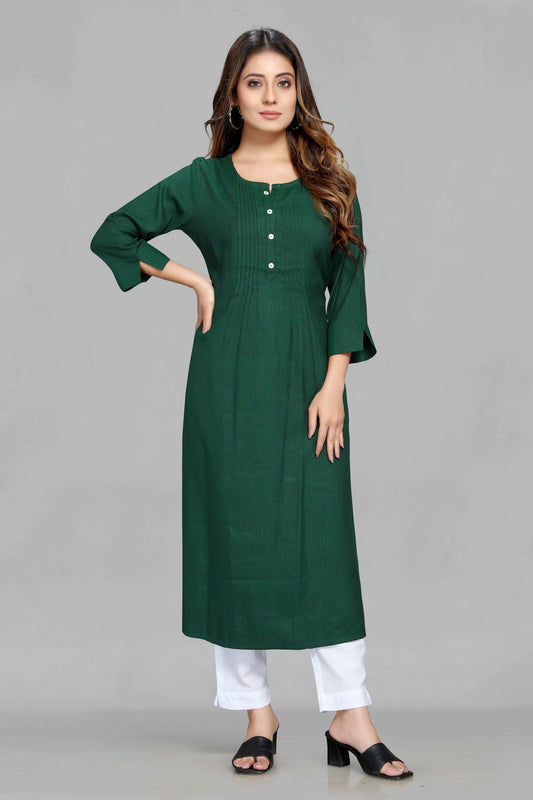 Green Rayon Kurti