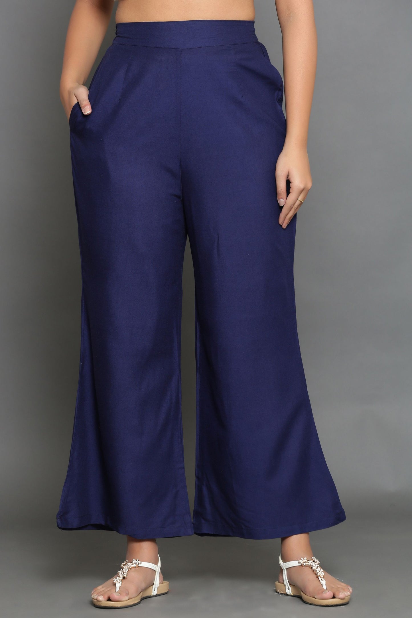 Navy Blue Palazzo Pant