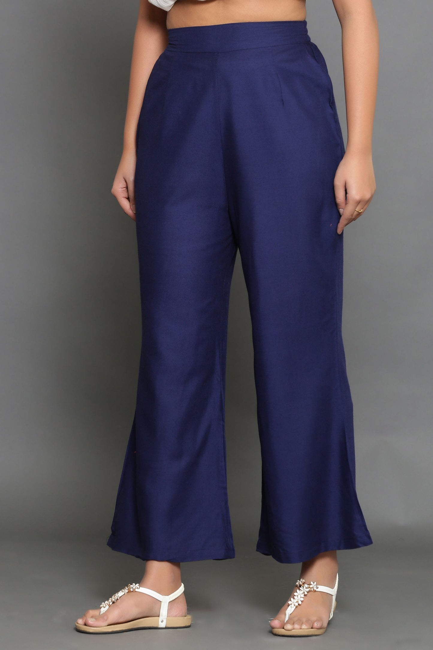 Navy Blue Palazzo Pant