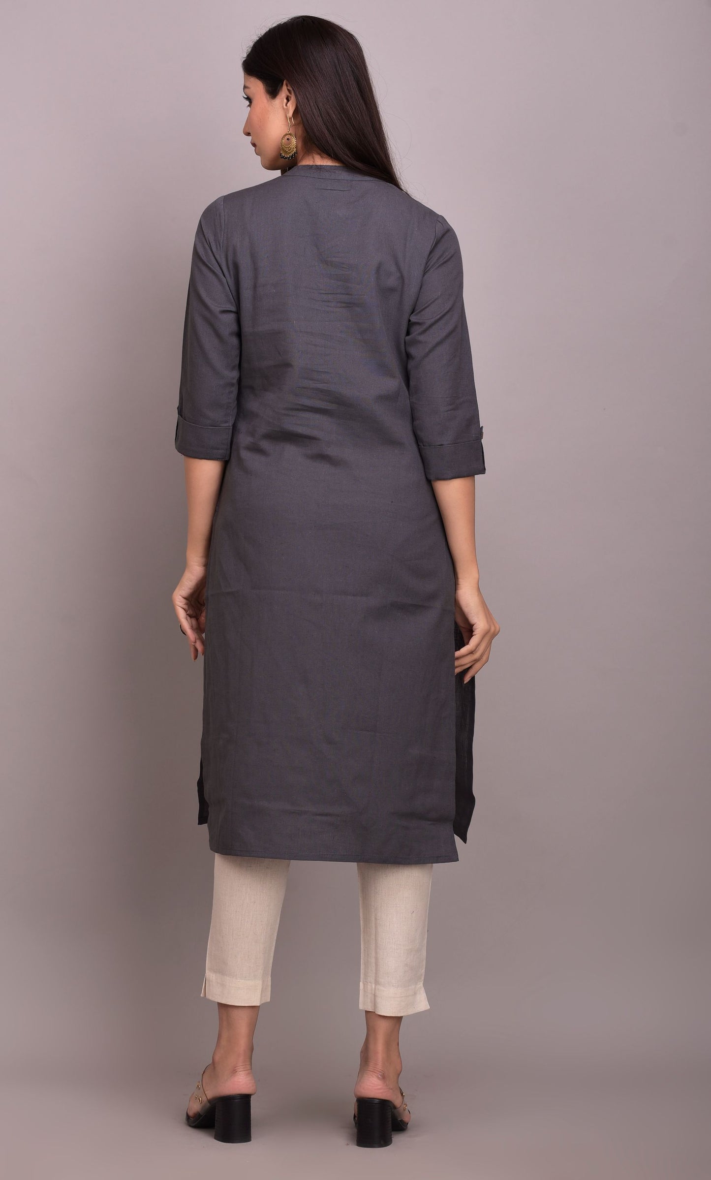 Grey Rayon Kurti