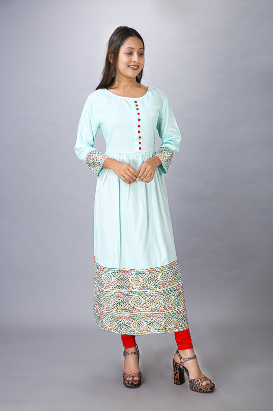 SKY RAYON KURTI