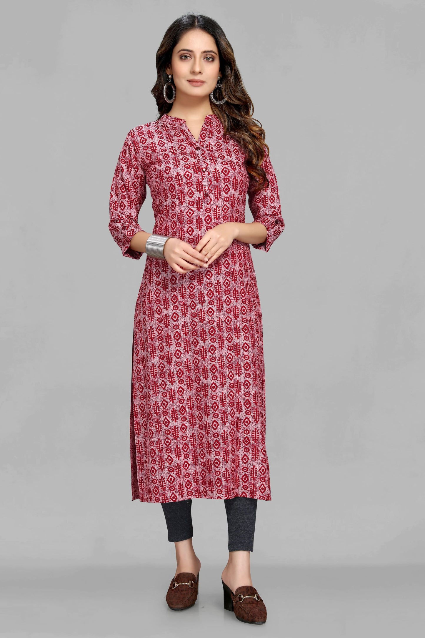 Red Casual Kurti