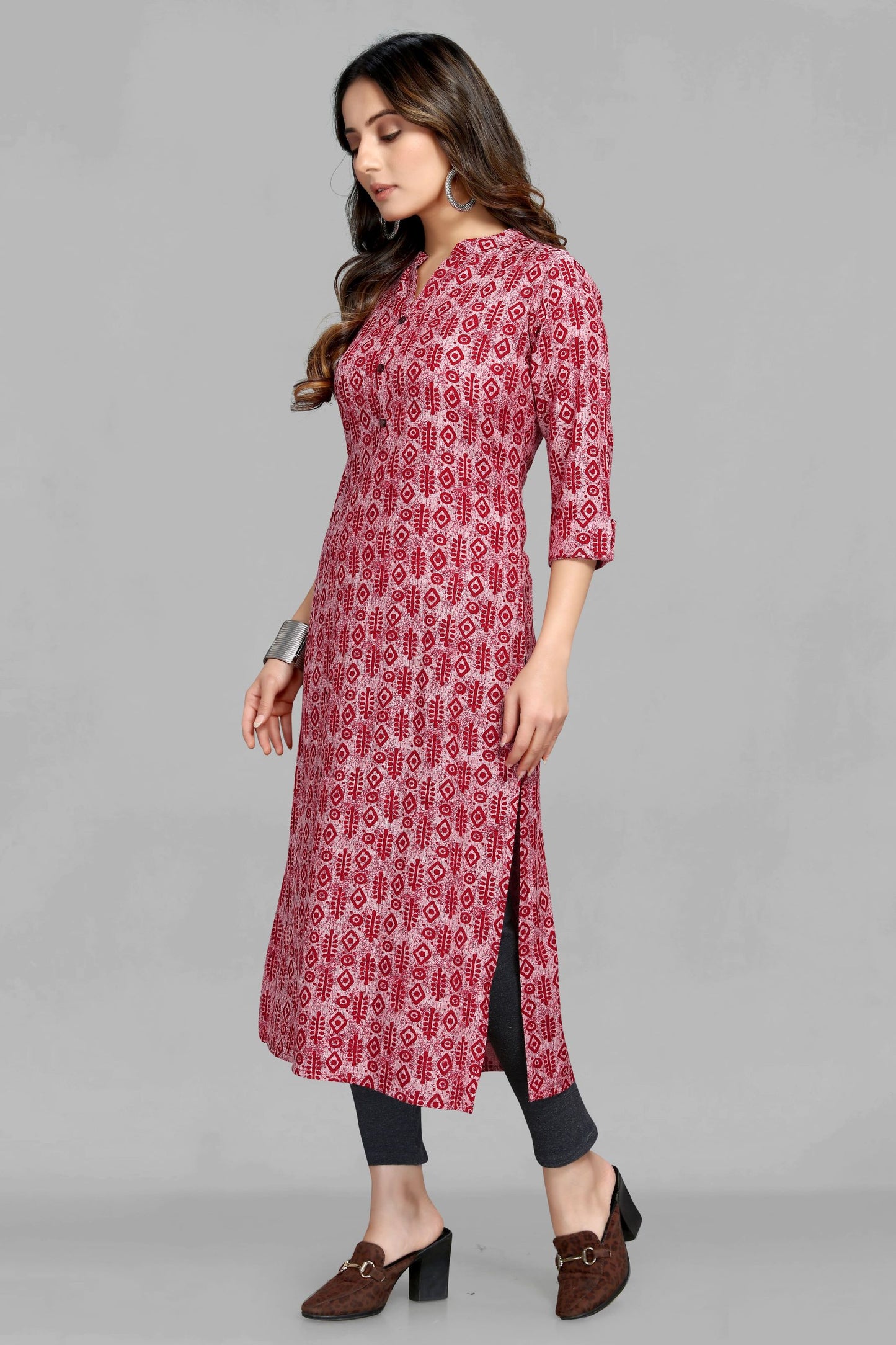 Red Casual Kurti