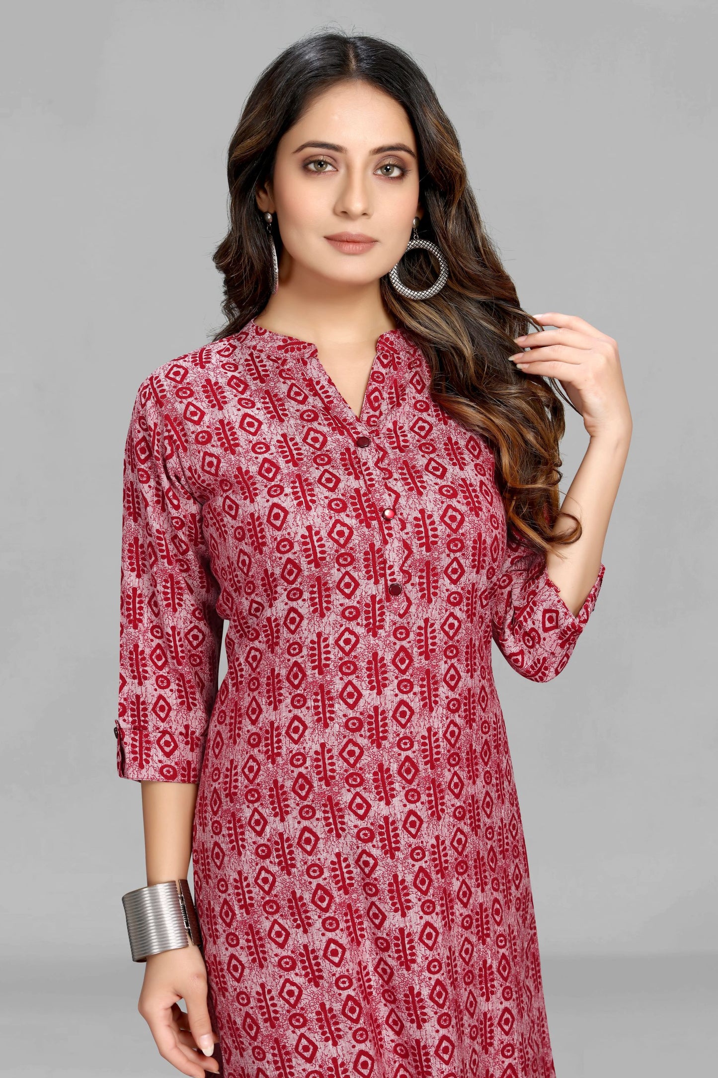 Red Casual Kurti