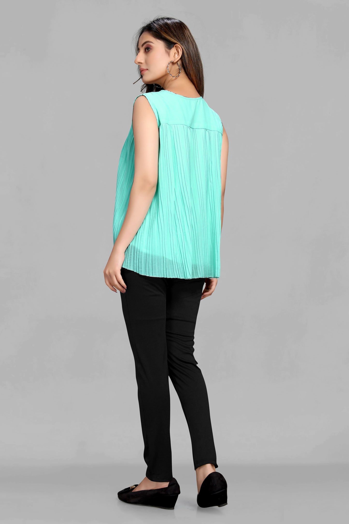 Sky Color Party Wear Top