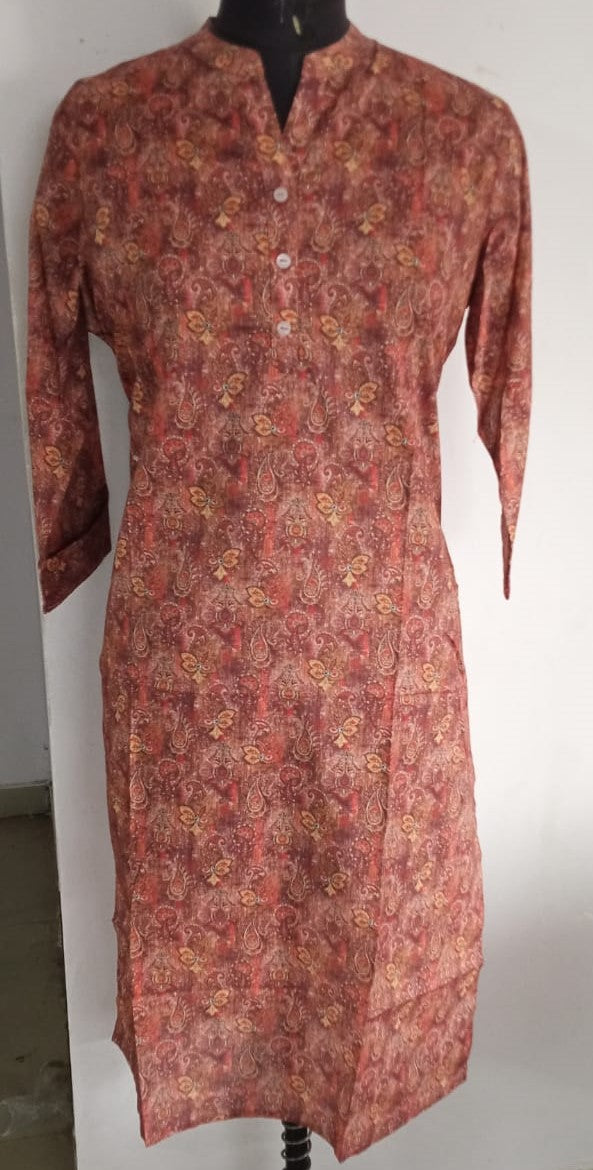 BROWN COLOR KURTI