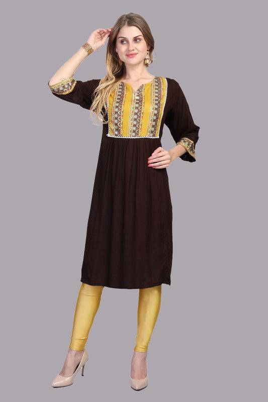 Coffee Color Kurti