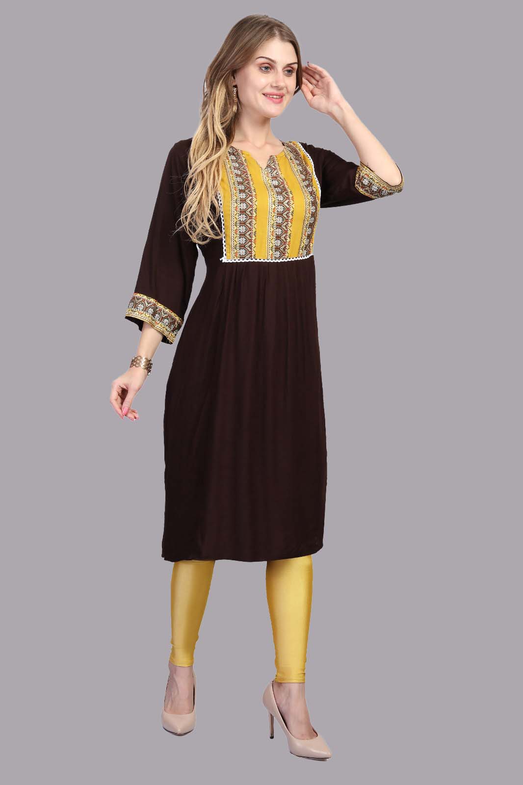 Coffee Color Kurti