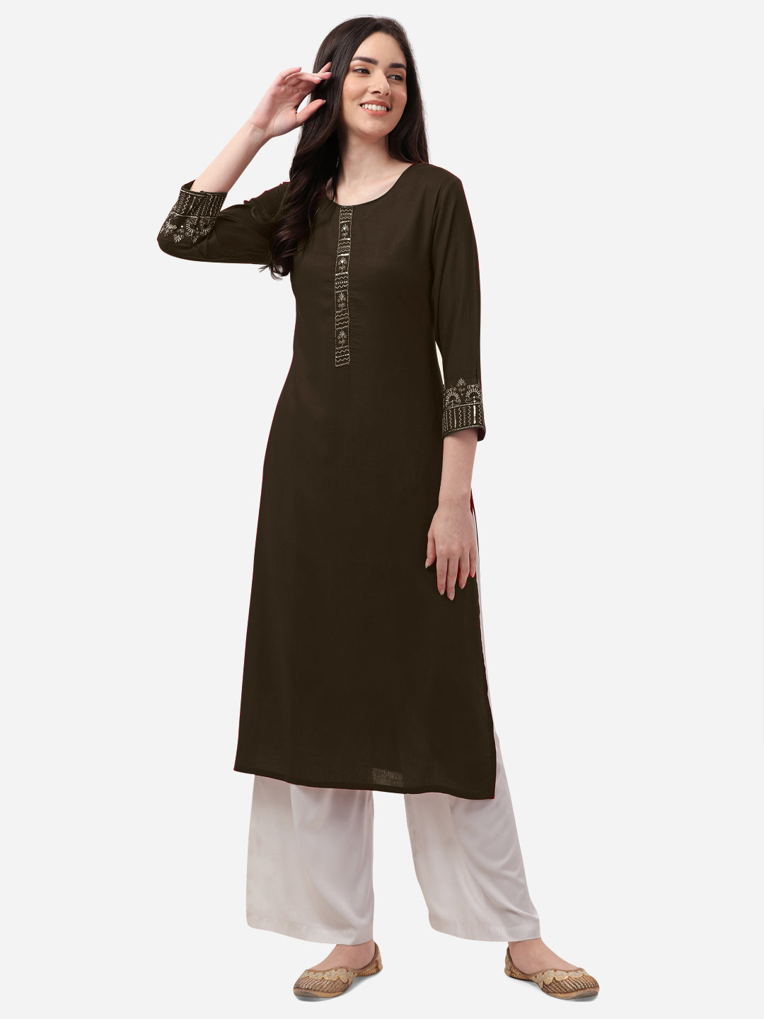 COFFEE COLOR KURTI