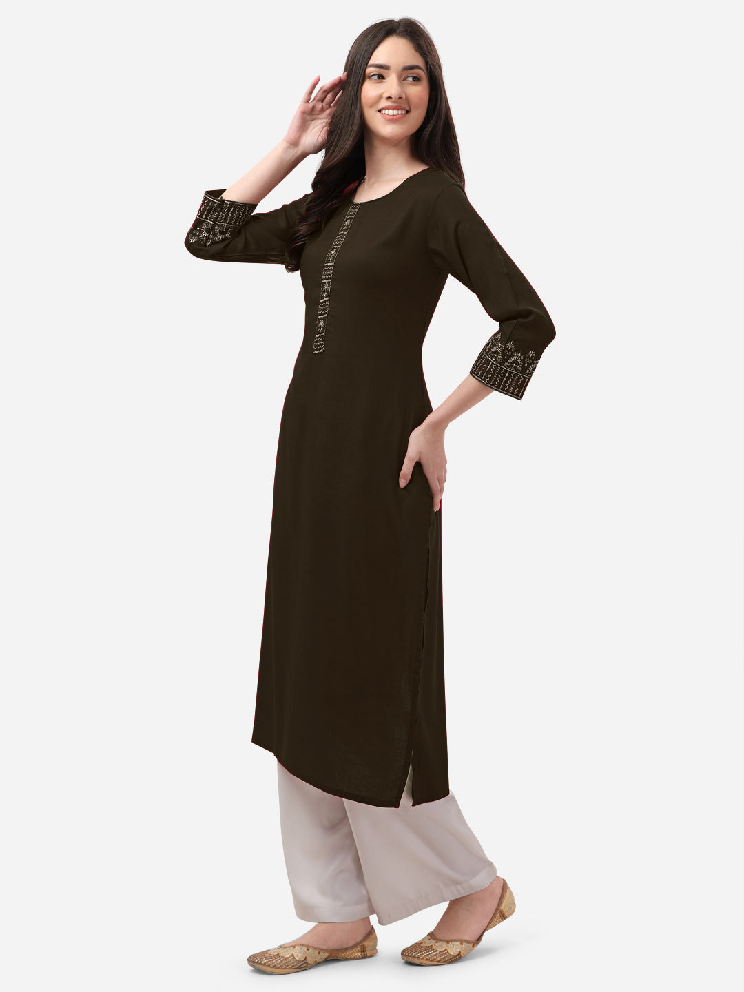 COFFEE COLOR KURTI