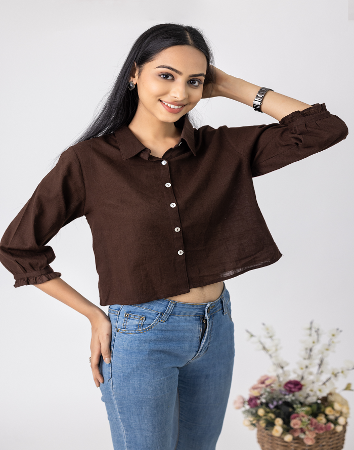 COFFEE CROP TOP – Maiyee.in