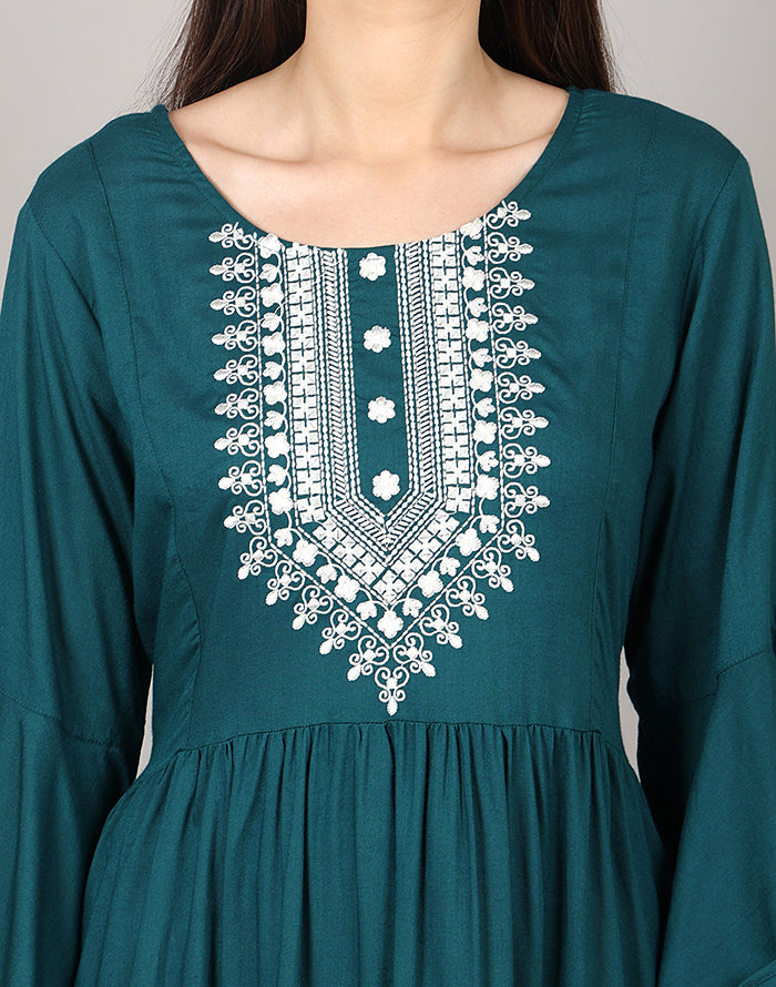 TEAL COLOR KURTI