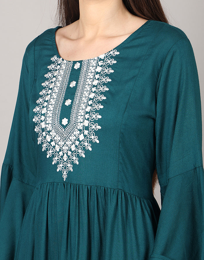 TEAL COLOR KURTI