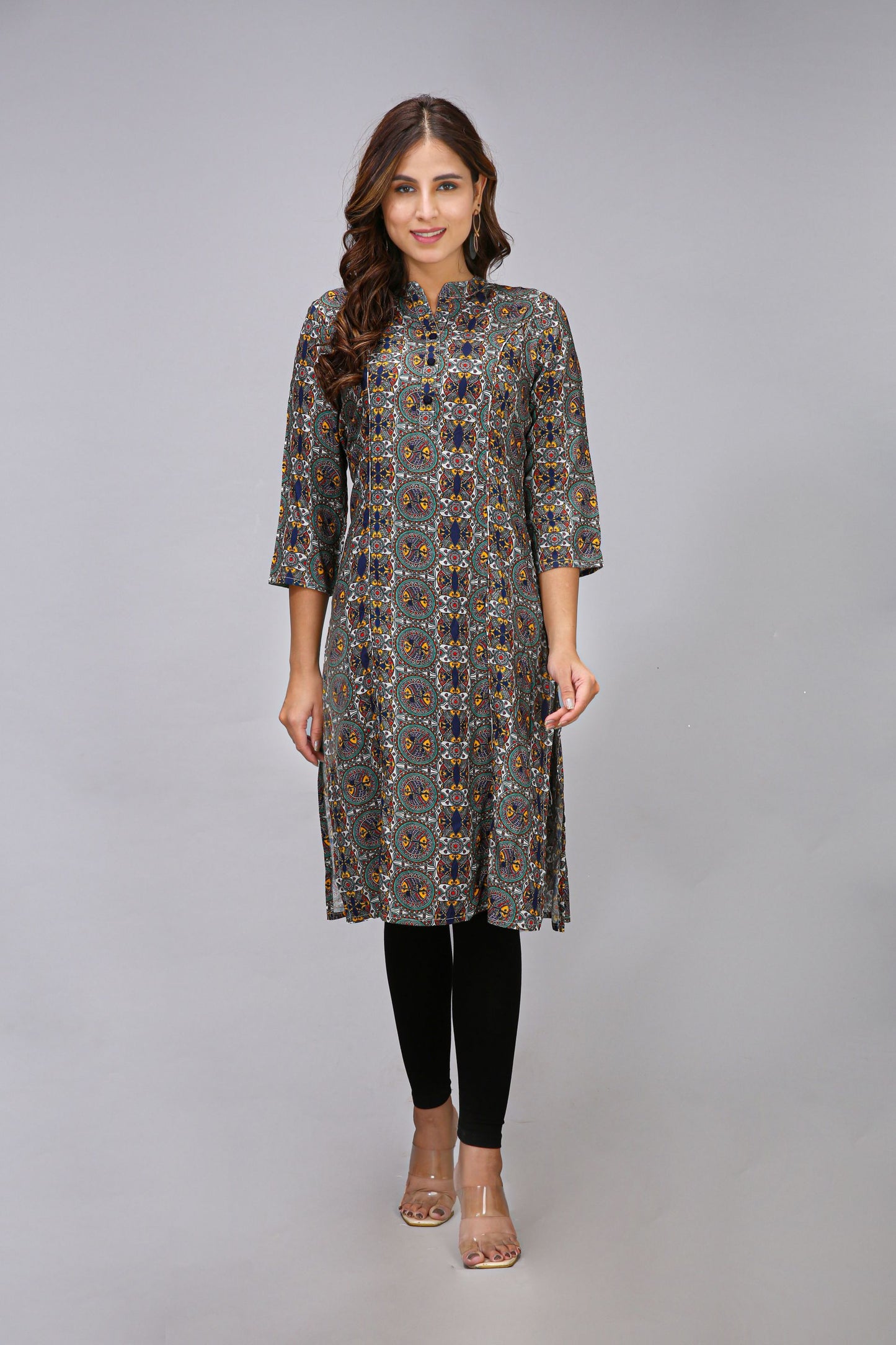 Black Color Printed Kurti