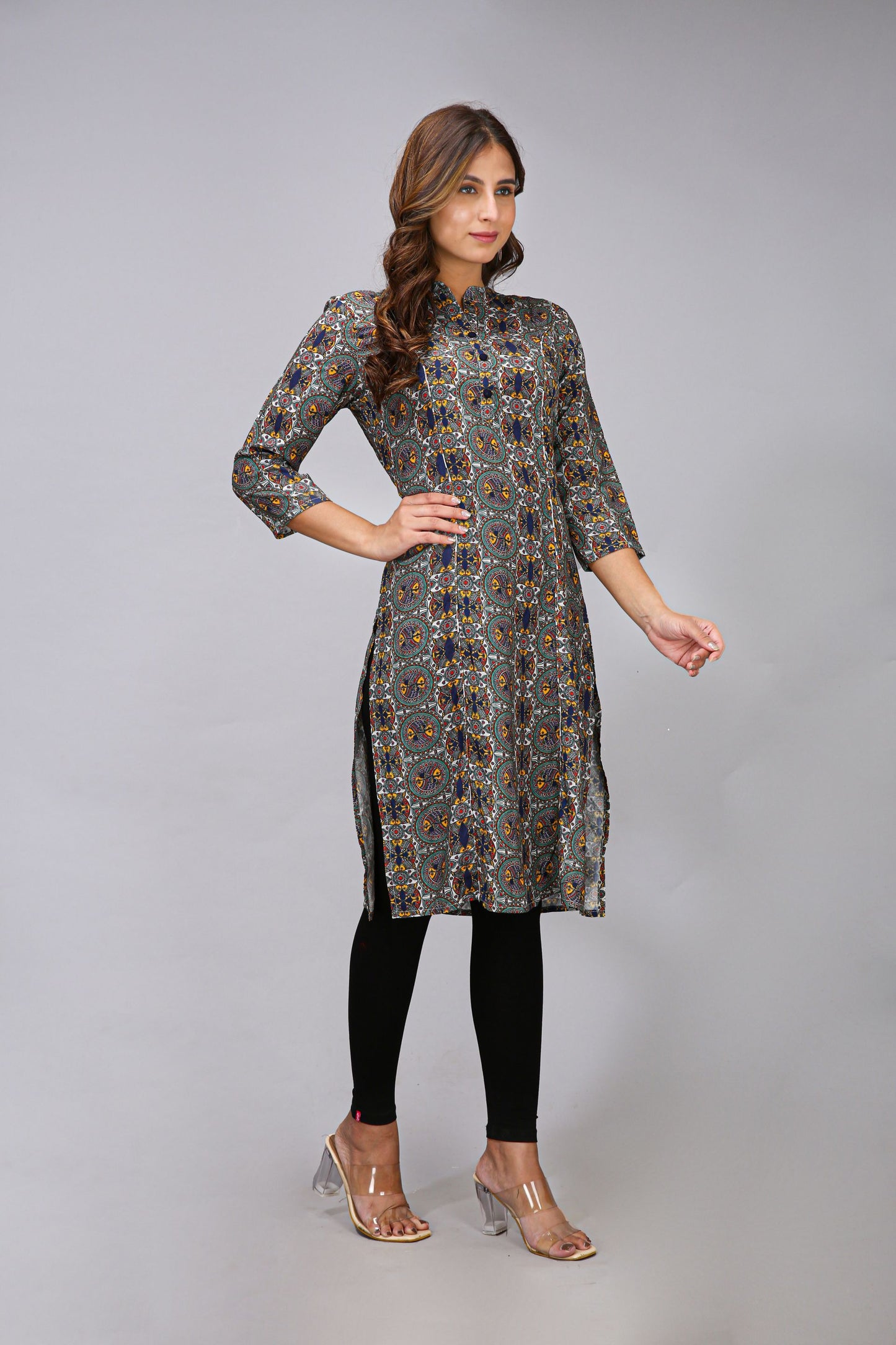 Black Color Printed Kurti