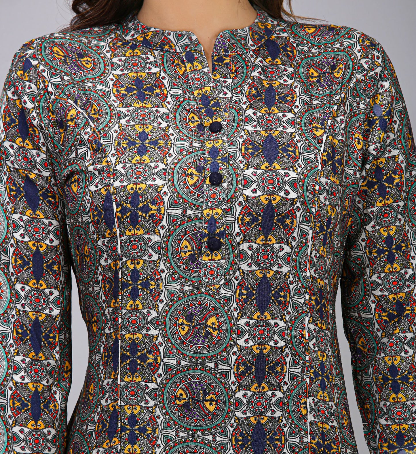 Black Color Printed Kurti