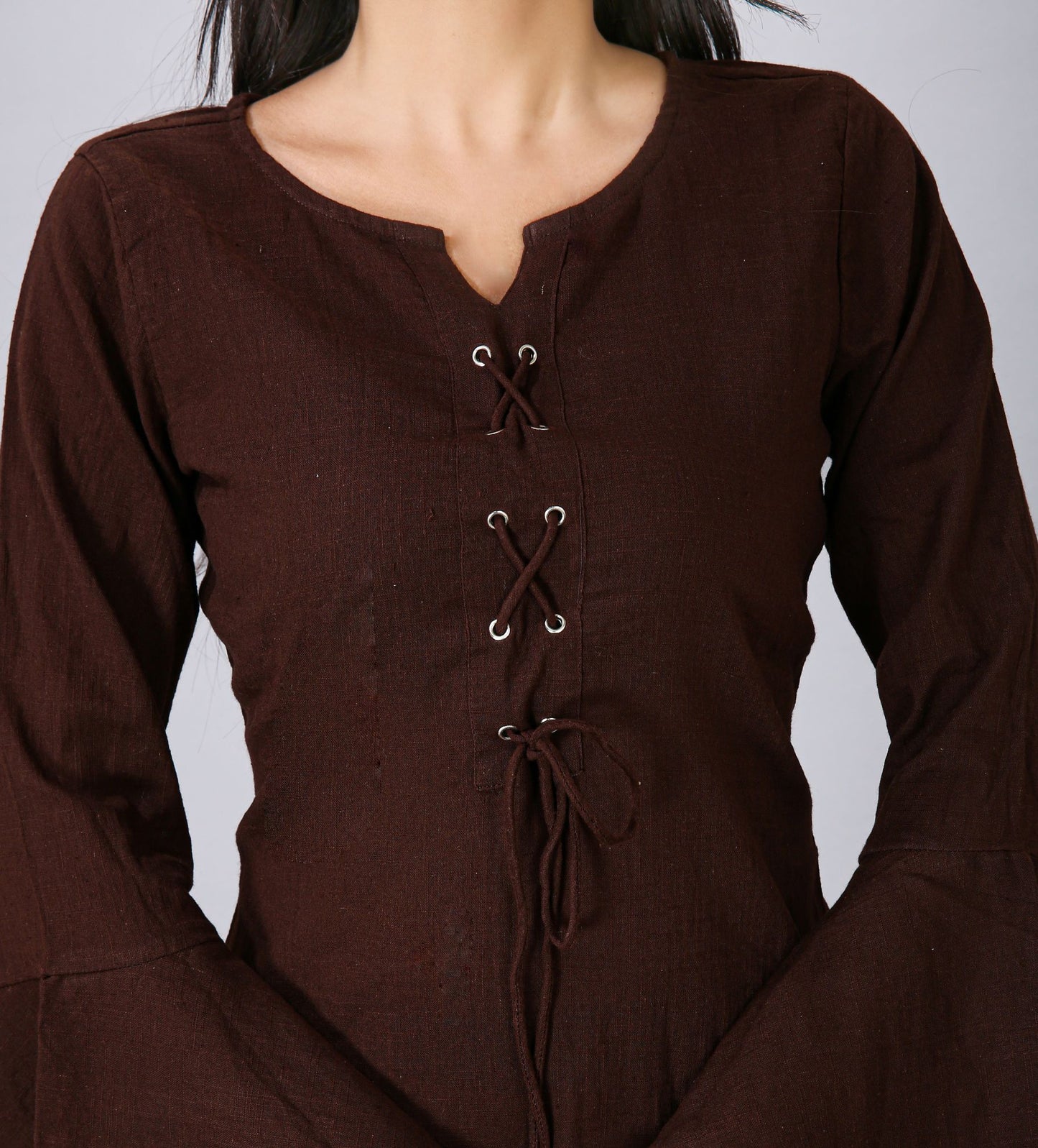 Coffee Flair Sleeve Kurti