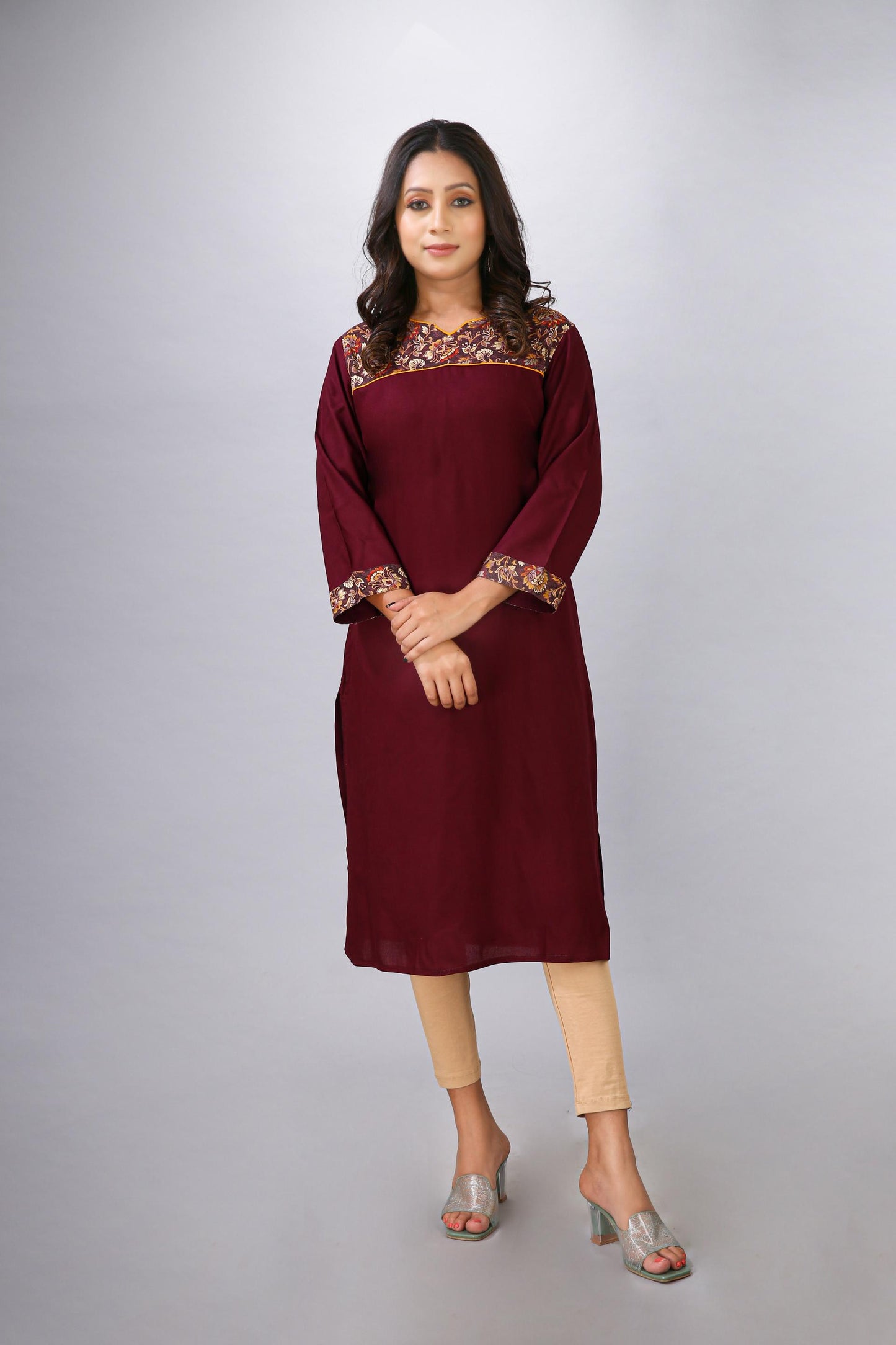 Wine Color Kurti