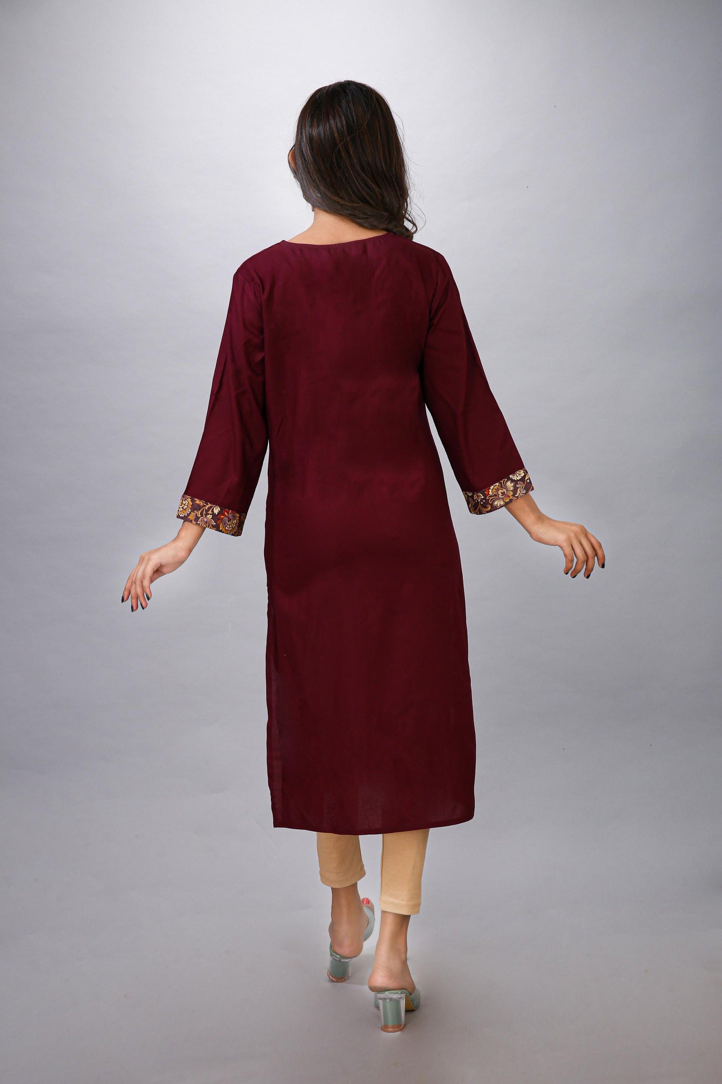 Wine Color Kurti