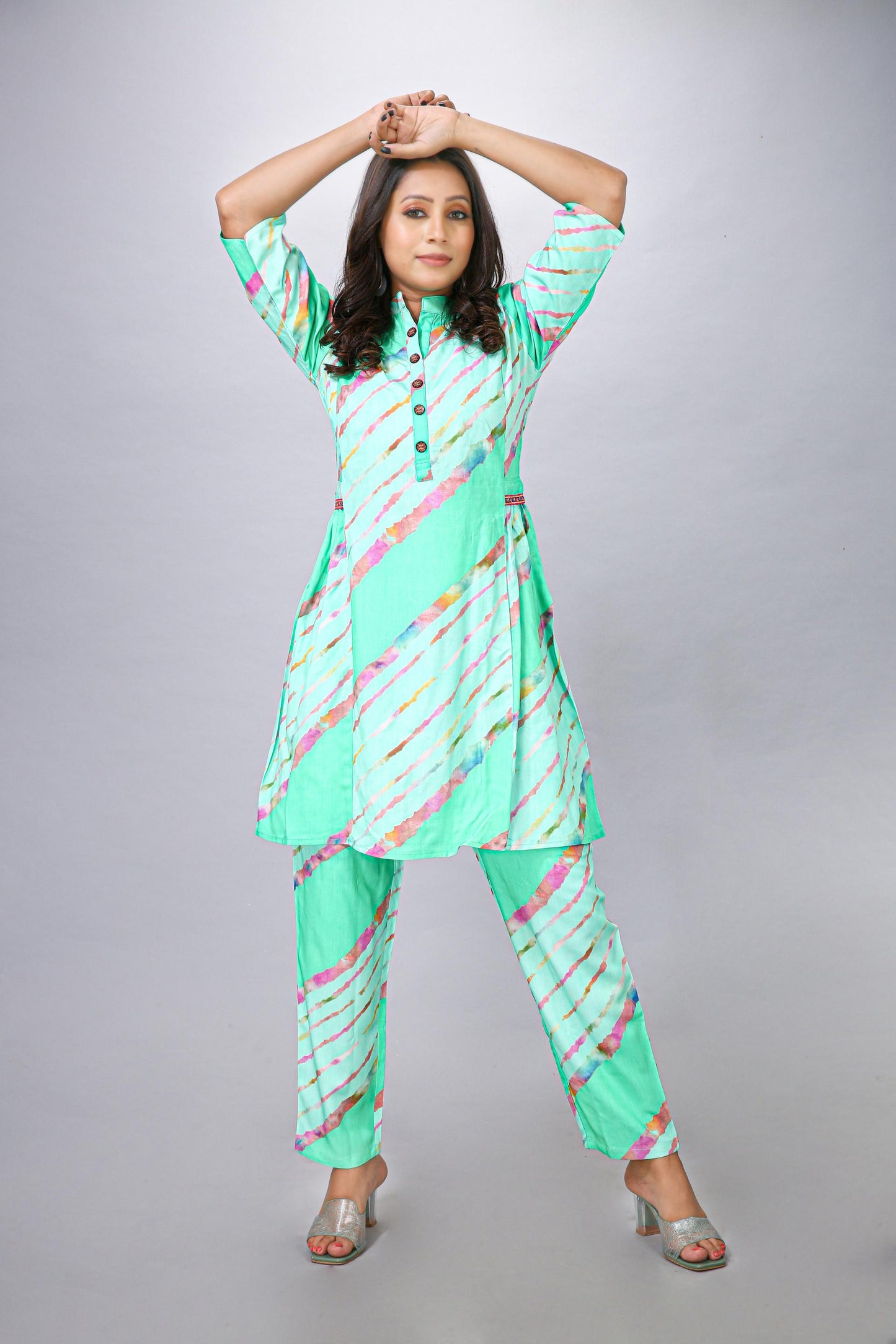 RAMA GREEN TOP BOTTOM SET