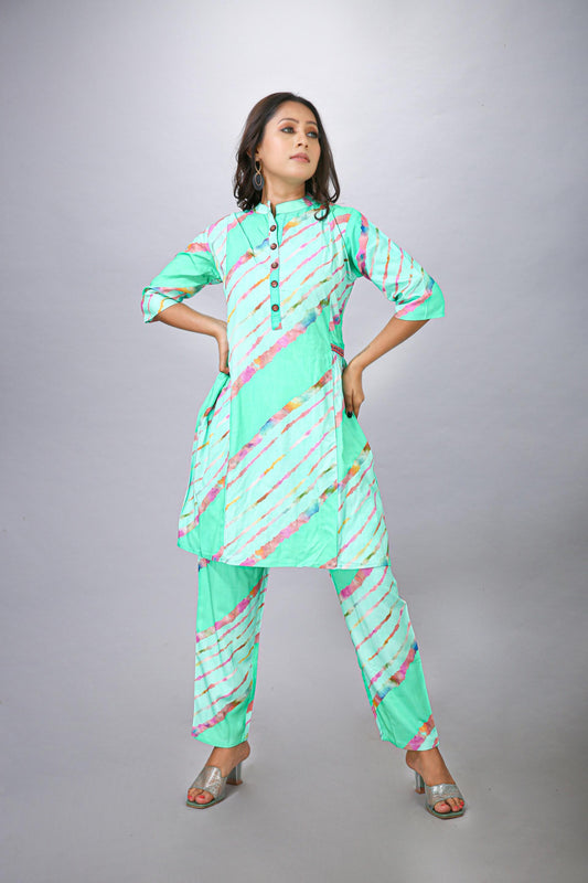 RAMA GREEN TOP BOTTOM SET