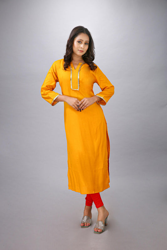 Mustard Kurti