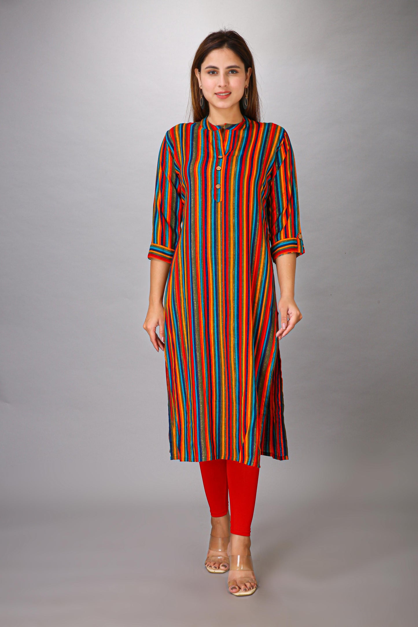 MULTI COLOUR STRIPE KURTI