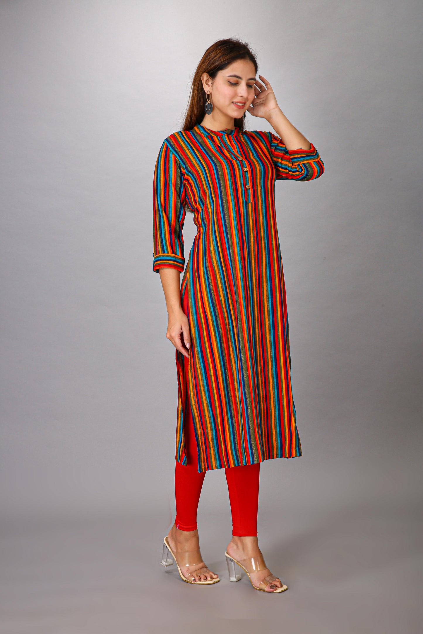 MULTI COLOUR STRIPE KURTI