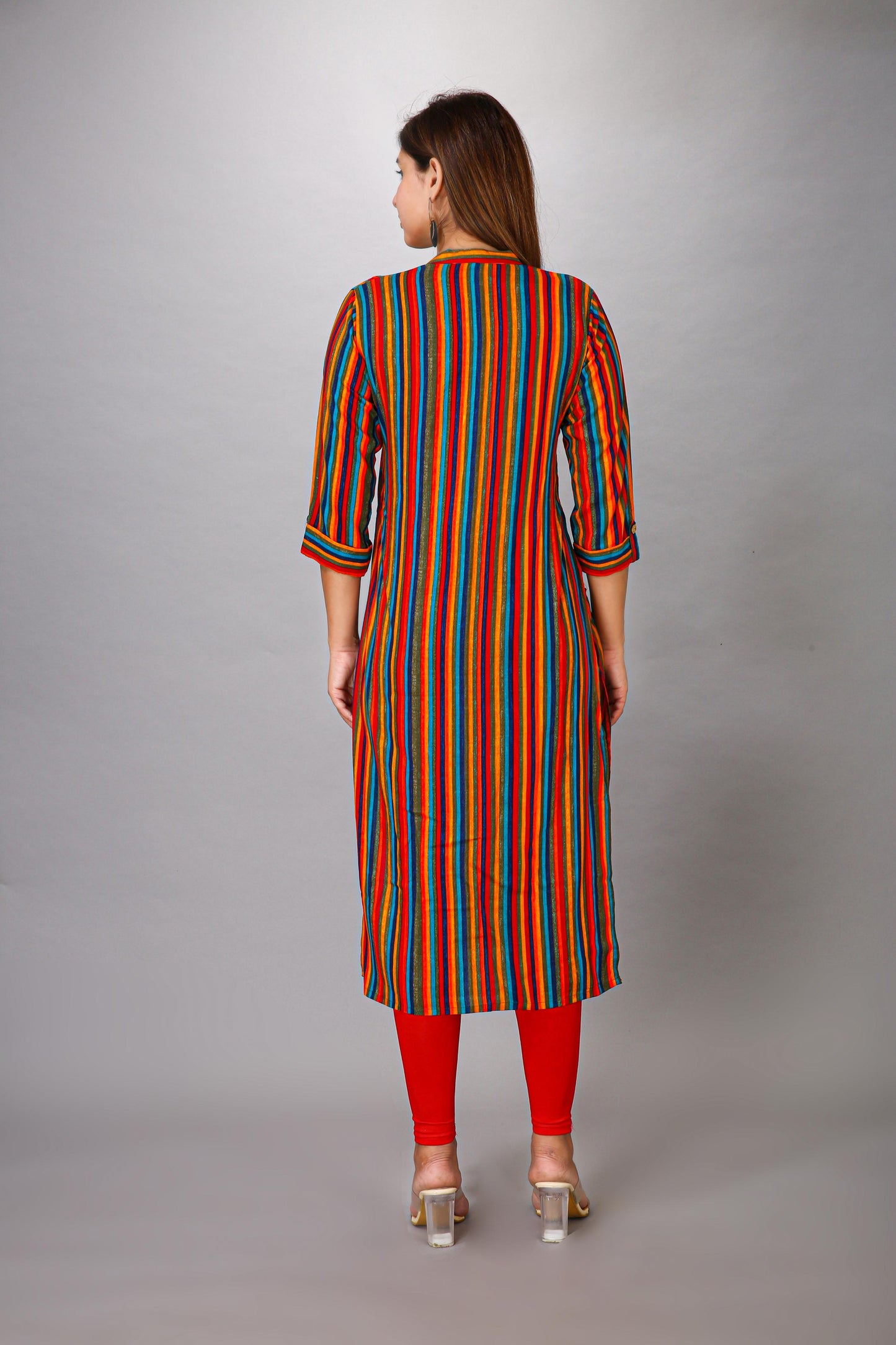 MULTI COLOUR STRIPE KURTI