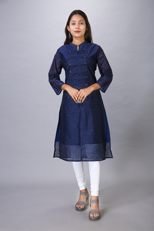 NAVY FANCY KURTI