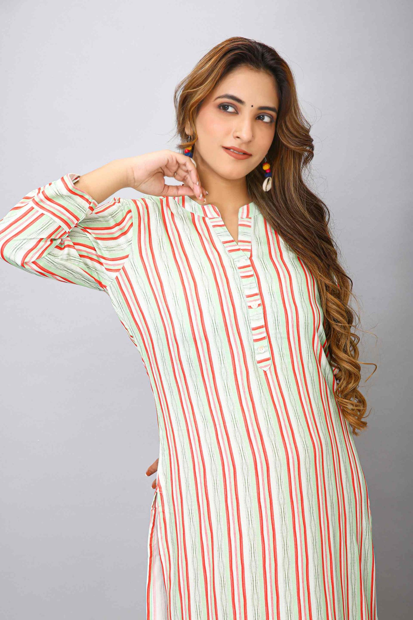 MULTI STRIPE KURTI