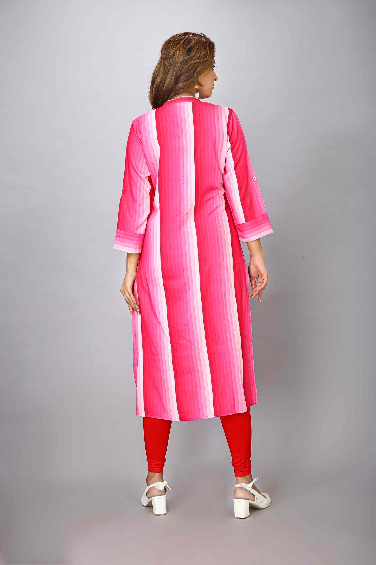 PINK RAYON KURTI