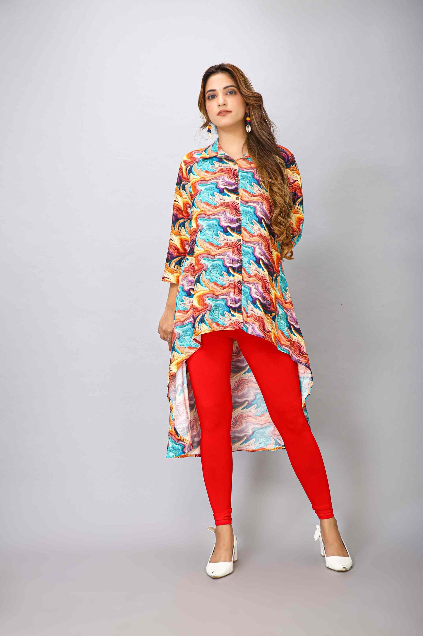 MULTI COLOUR FANCY KURTI