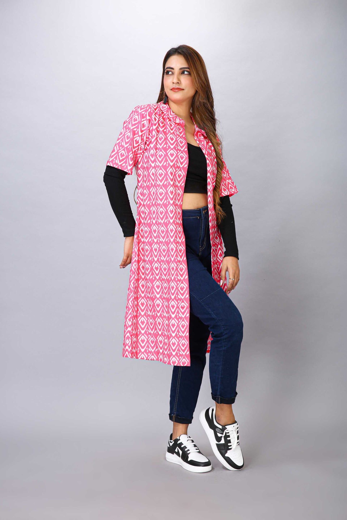 PINK COLOUR FANCY SHRUG