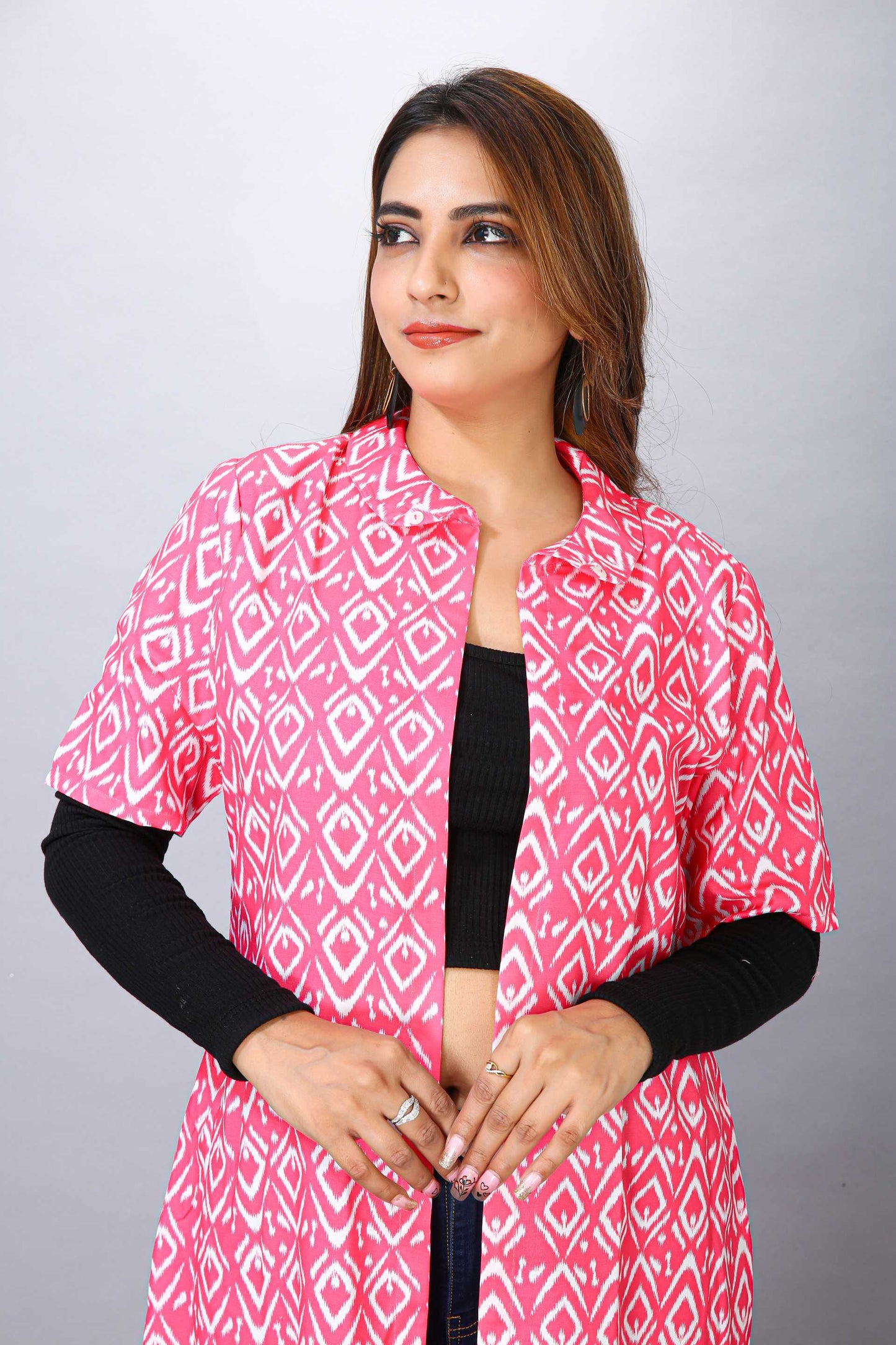 PINK COLOUR FANCY SHRUG