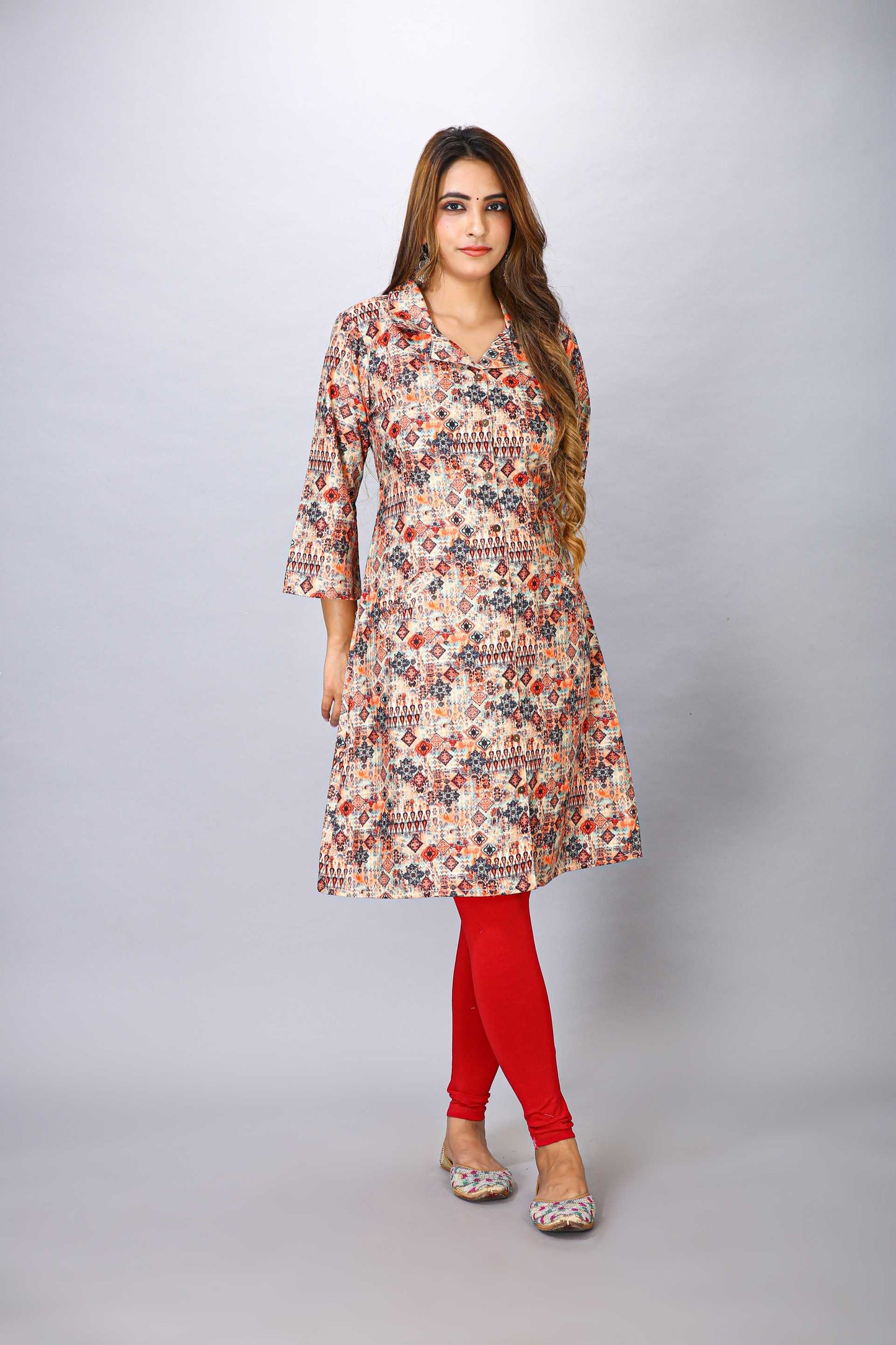 Multi Color Printed Kurti